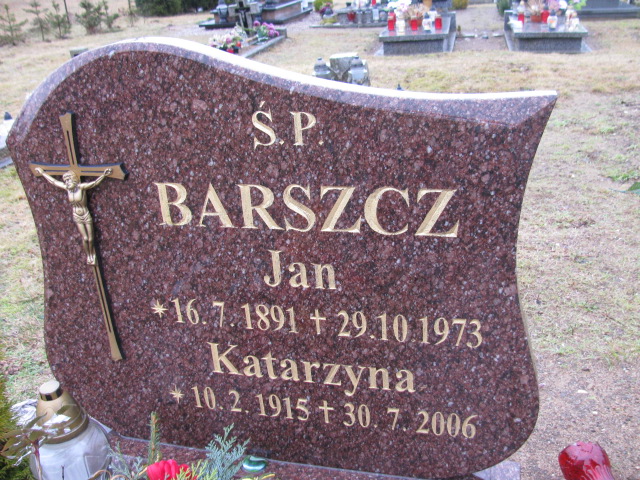 Jan Barszcz 1891 Biały Bór - Grobonet - Wyszukiwarka osób pochowanych