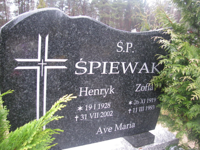 Henryk Śpiewak 1928 Biały Bór - Grobonet - Wyszukiwarka osób pochowanych